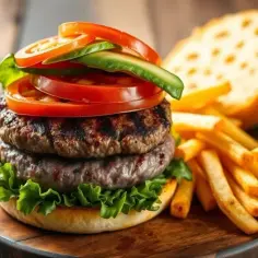 Ile kalorii ma burger wołowy z frytkami? Zaskakujące fakty o kaloriach